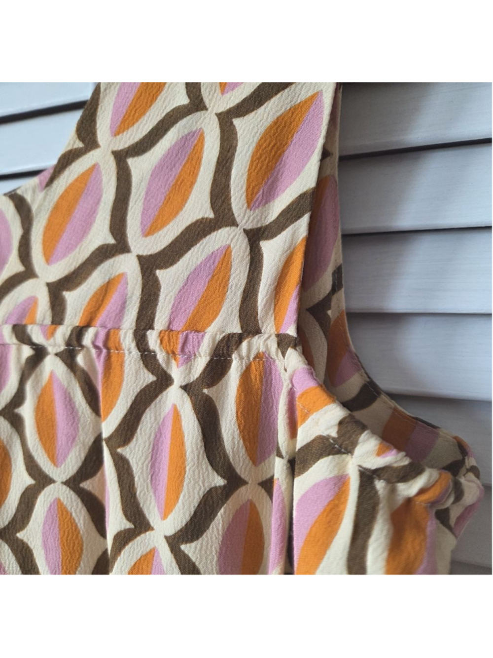 Women's Velvet by Graham & Spencer M Jumpsuit in Beige and Orange - Picture 12 of 14